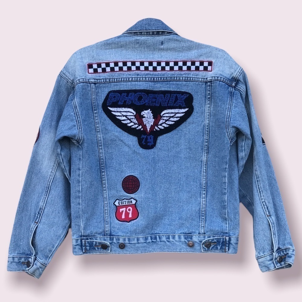 Forever 21 Patched Jean Jacket Size S - Picture 2 of 8